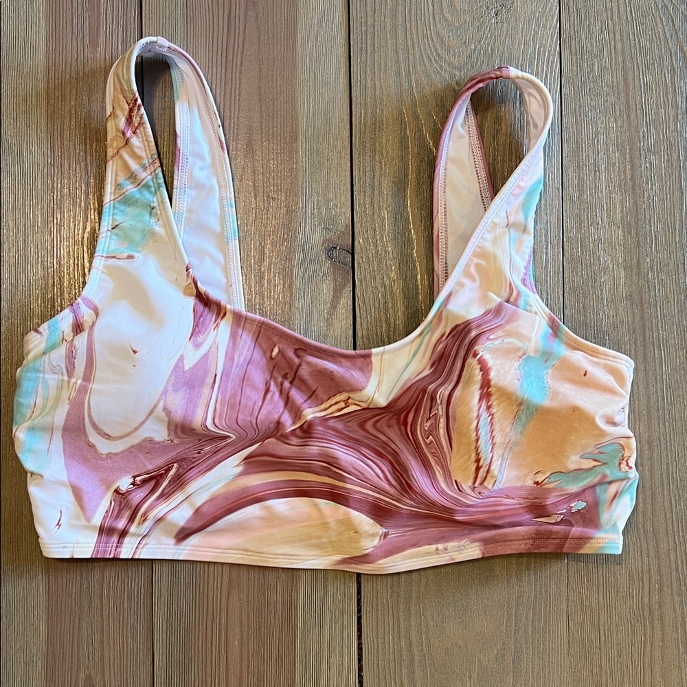 Cupshe Multicolor Swirl Bikini Top